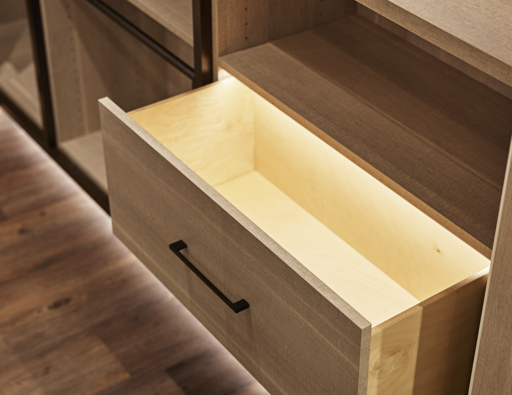 Closet Light Fixtures & Self Lighting California Closets